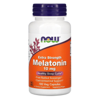 NOW Melatonin 10 мг 100 вегетарианских капсул