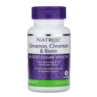 Natrol Cinnamon Biotin Chromium 60 таблеток