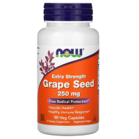 NOW Grape Seed 250 мг 90 вегетарианских капсул