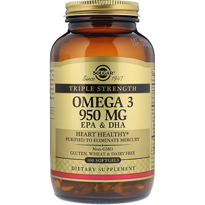 Solgar Omega-3 Тройная сила 950 мг 100 капсул