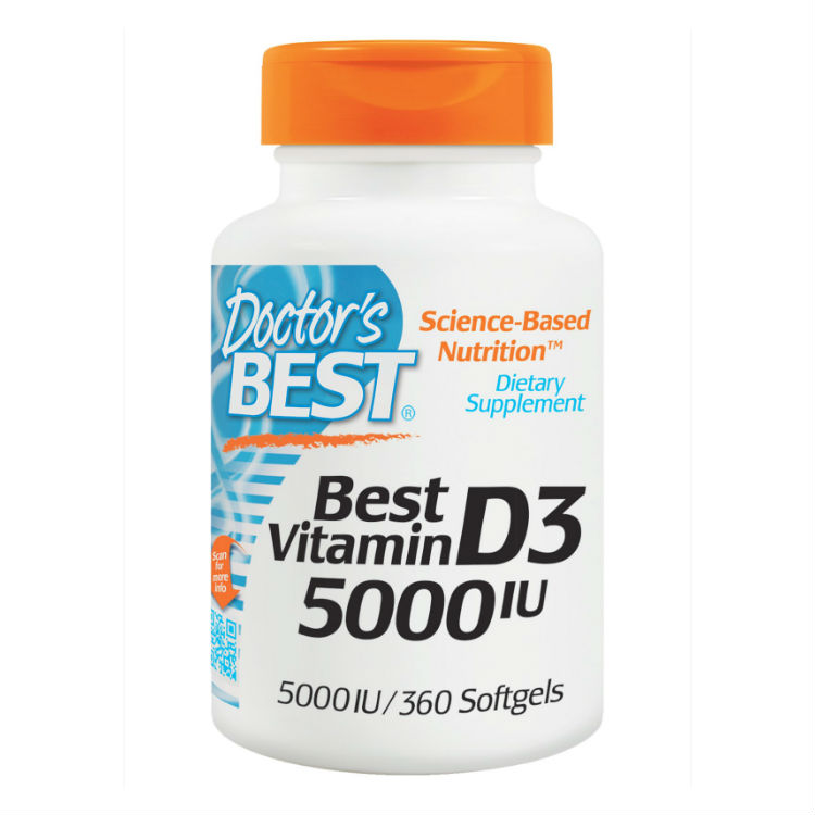 Doctor's Best Vitamin D3 5000 МЕ 360 гелевых капсул