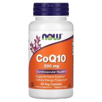 NOW CoQ10 200 мг 60 вегетарианских капсул