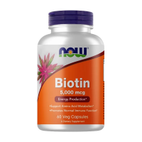 NOW Biotin 5000 мкг 60 капсул