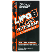 Nutrex LIPO-6 Black Thyrolean Fat Loss Support 60 капсул