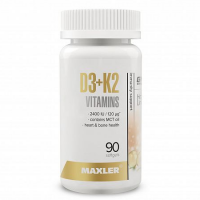Maxler Vitamin D3 + K2 90 гелевых капсул