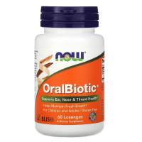 NOW OralBiotic 60 таблеток для рассасывания