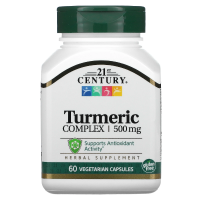 21st Century Turmeric (Curcuma longa) 500 мг 60 вегетарианских капсул