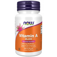 NOW Vitamin A 25.000 IU 250 гелевых капсул