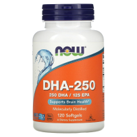 NOW DHA-250 (Omega-3) 120 гелевых капсул