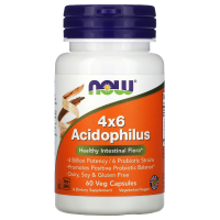 NOW Acidophilus 4x6 Billion 60 вегетарианских капсул