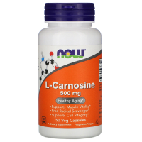 NOW L-Carnosine 500 мг 50 капсул в растительной оболочке