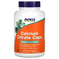NOW Calcium Citrate 240 вегетарианских капсул