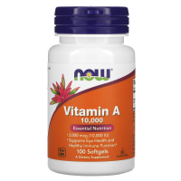 NOW Vitamin A 10.000 IU 100 гелевых капсул