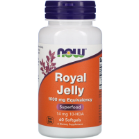 NOW Royal Jelly 1000 мг 60 гелевых капсул