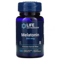 Life Extension Melatonin 300 мкг 100  вегетарианских капсул 