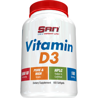 San Vitamin D3 5000 180 гелевых капсул