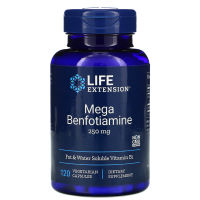 Life Extension Mega Benfotiamine 250 мг 120 вегетарианских капсул