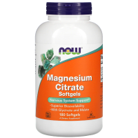NOW Magnesium Citrate 180 гелевых капсул