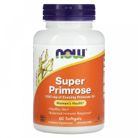 NOW Super Primrose 1300 мг 60 гелевых капсул