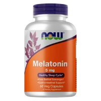NOW Melatonin 5 мг 60 вегетарианских капсул