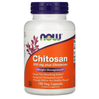 NOW Chitosan 500 мг Plus Chromium 120 капсул