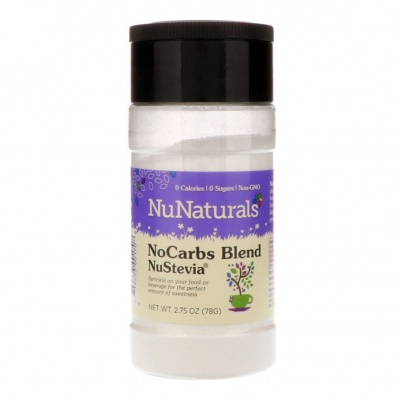 NuNaturals Stevia (подсластитель без калорий, не горький 78 г)