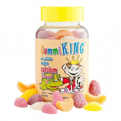 Gummi King Кальций с витамином D для детей 60 жевательных таблеток