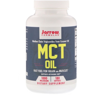 Jarrow Formulas MCT Oil 1000 мг 180 мягких желатиновых капсул