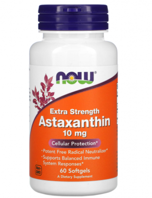 NOW Astaxanthin 10 мг 60 капсул