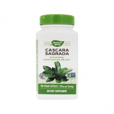 Nature's Way Cascara Sagrada 270 мг 100 веганских капсул